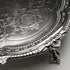 1895年 英国アンティーク 純銀製サルヴァ 直径22cm 363g CHARLES BOYTON